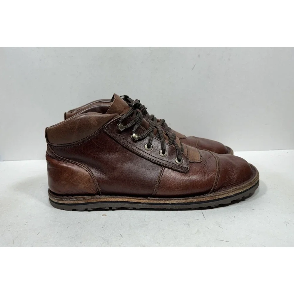 Jim Green Barefoot African Rangers Boots Men's Size 14 Brown Leather